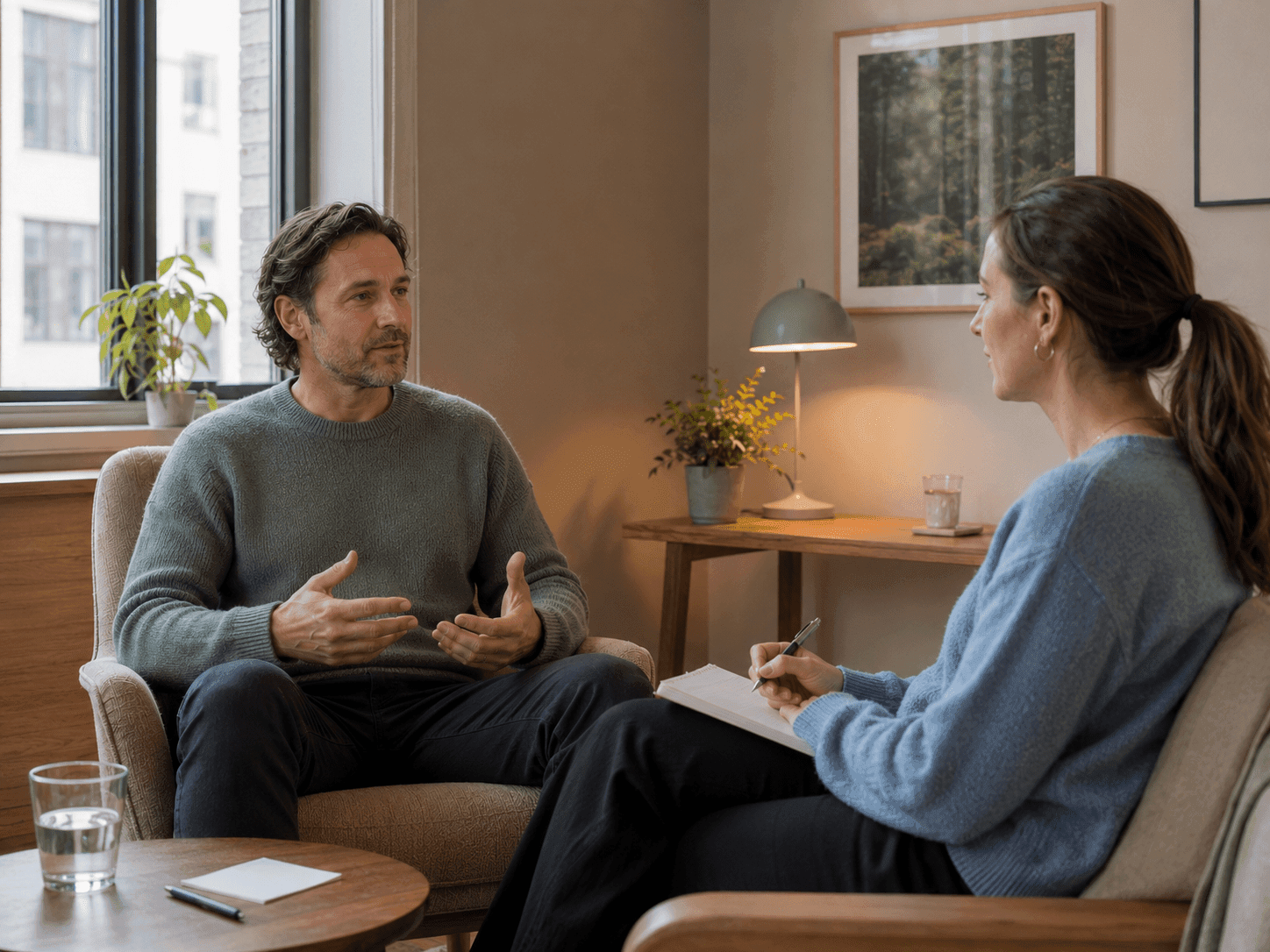 Forberedende samtale med psykolog